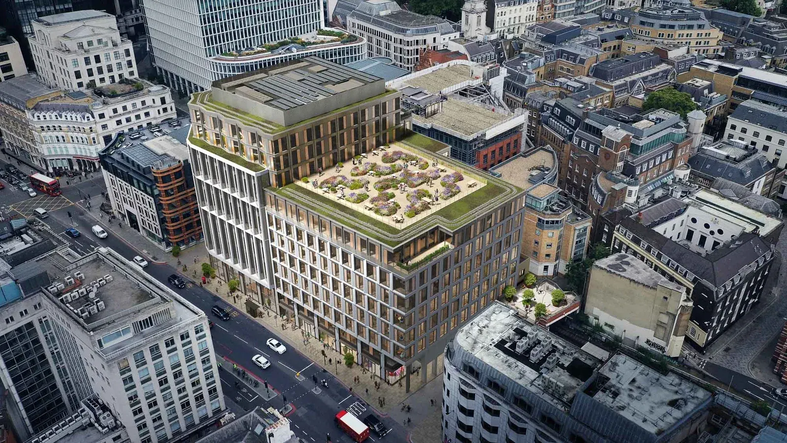 100 New Bridge Street · project visualisation