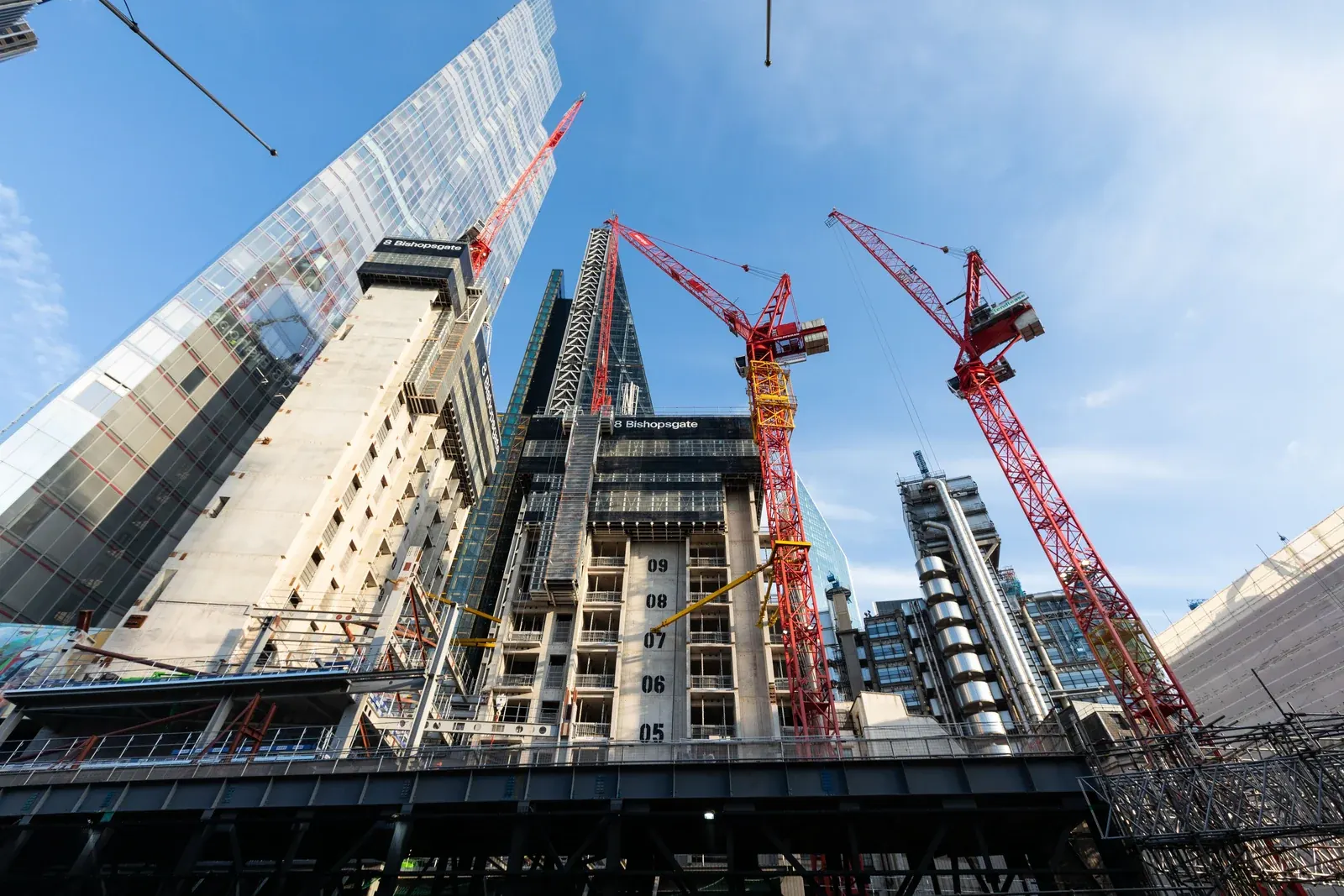 8 Bishopsgate · construction photograph