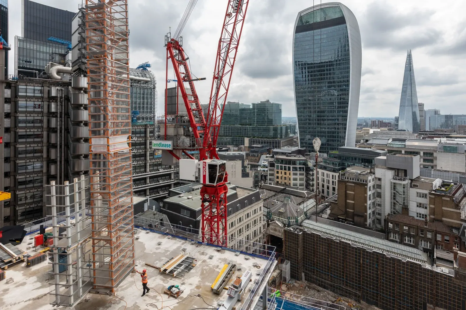 8 Bishopsgate · construction photograph