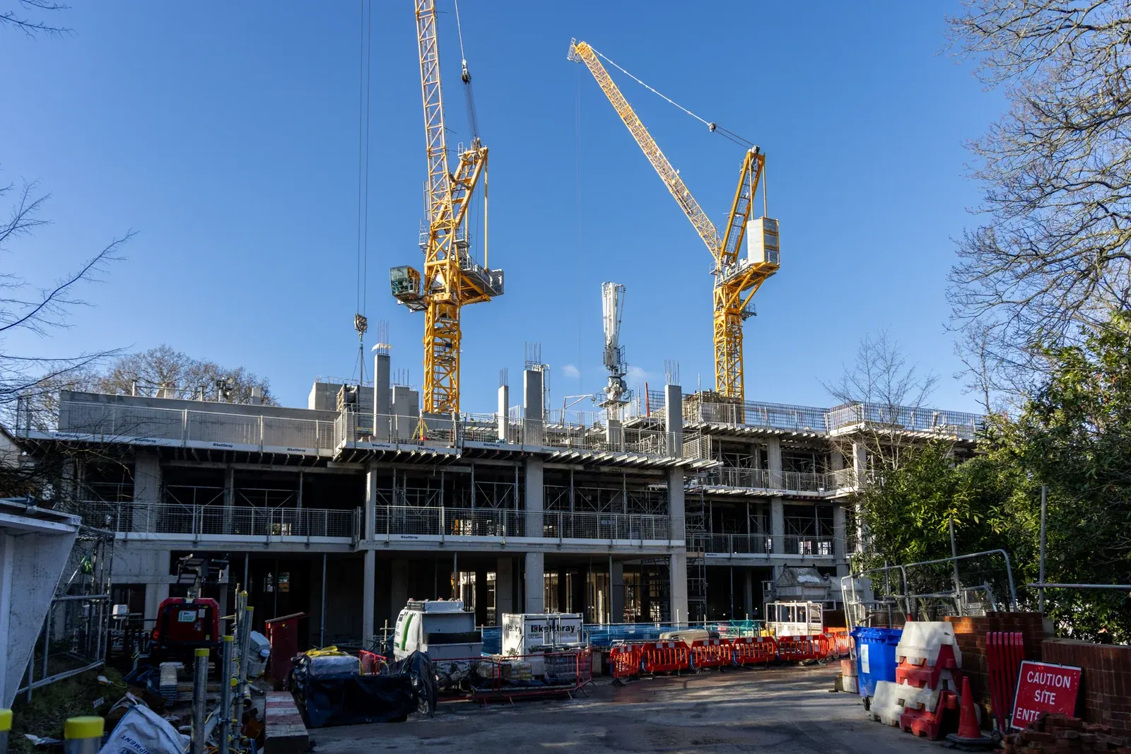 56 Bishops Avenue · construction photograph