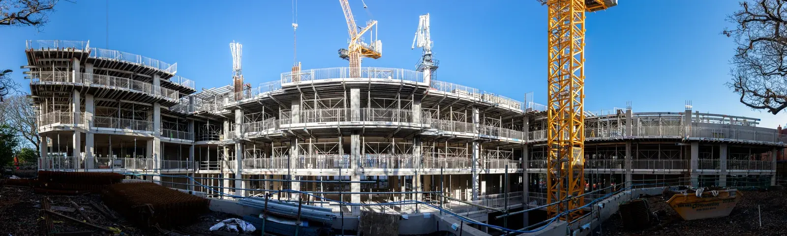56 Bishops Avenue · construction photograph