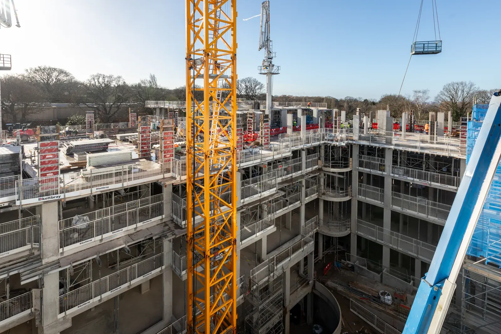 56 Bishops Avenue · construction photograph