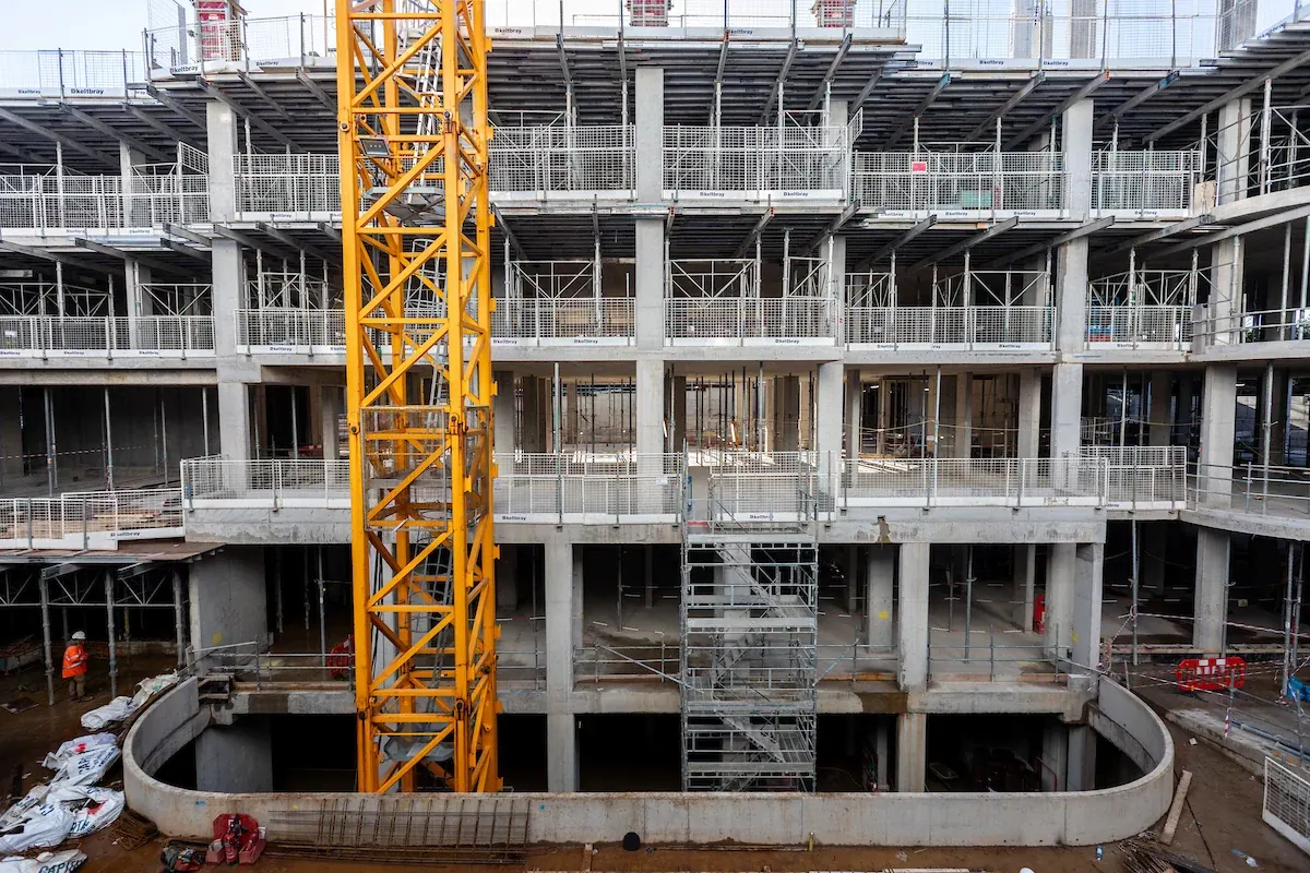 56 Bishops Avenue · construction photograph