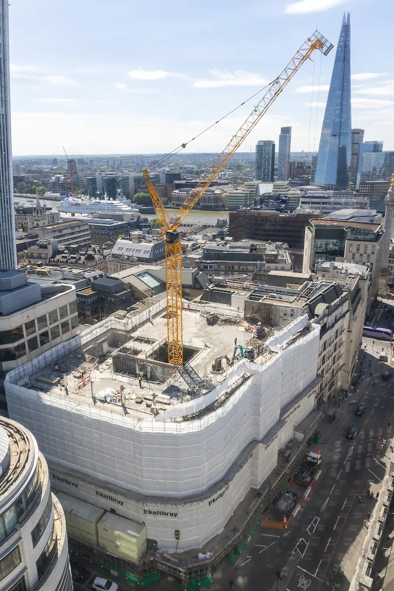 60 Gracechurch Street · construction photograph