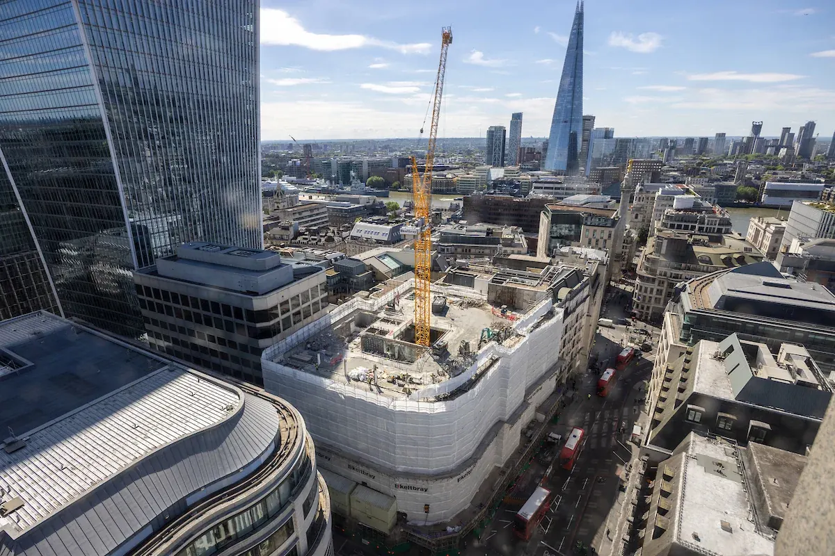 60 Gracechurch Street · construction photograph