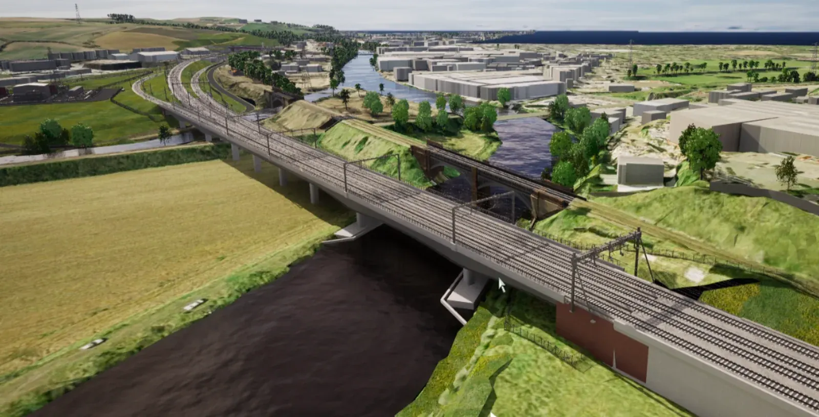Baker Viaduct – Transpennine Route Upgrade · project visualisation