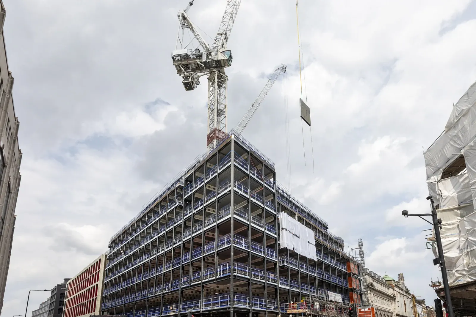 The JJ Mack Building · construction photograph