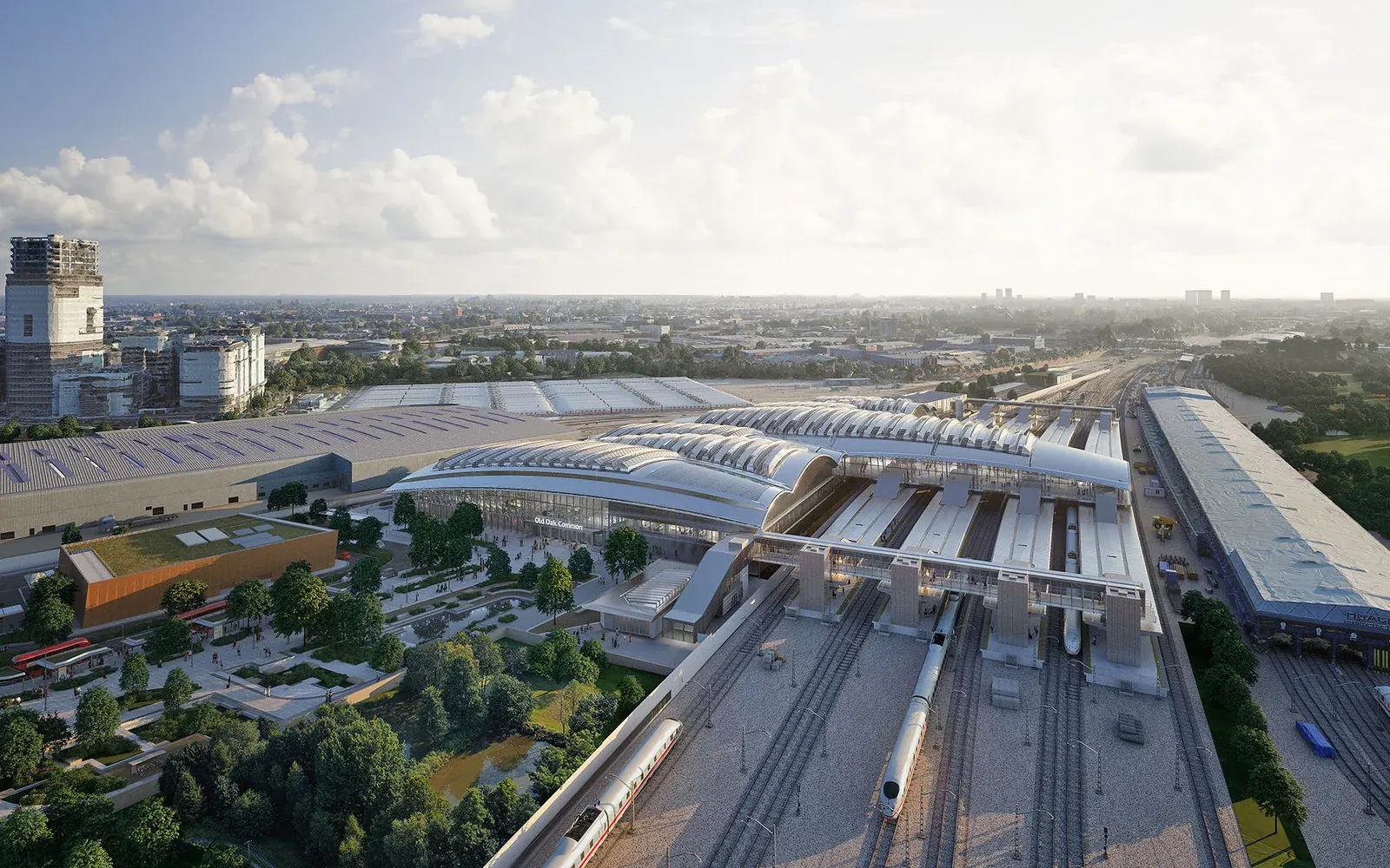 HS2 Old Oak Common Station · project visualisation