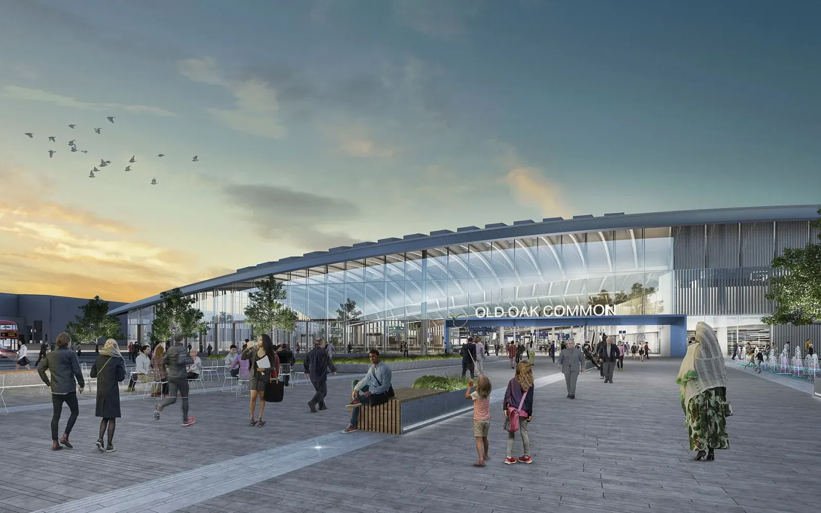 HS2 Old Oak Common Station · project visualisation
