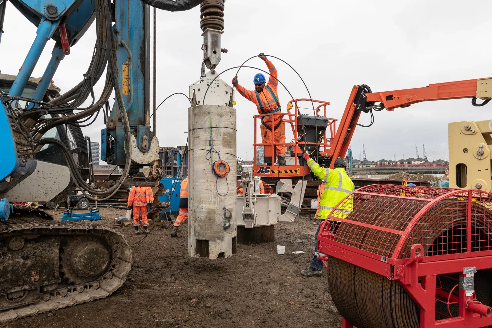 Silvertown - Dock infill · construction photograph