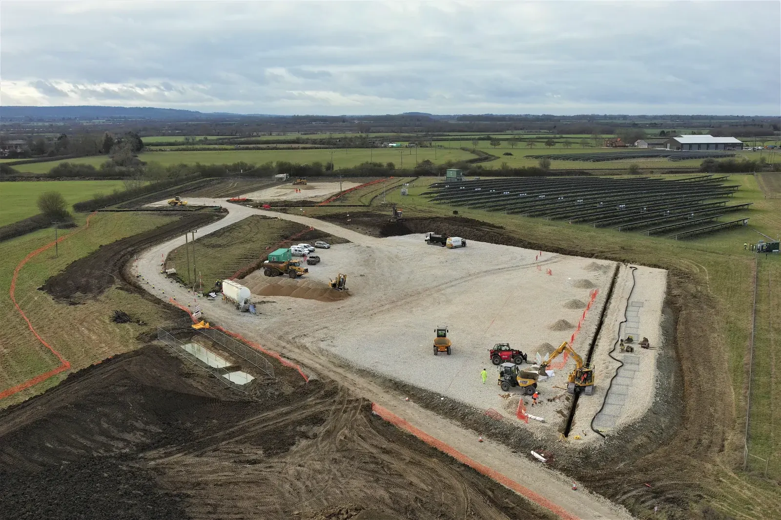 Tesla BESS · construction photograph