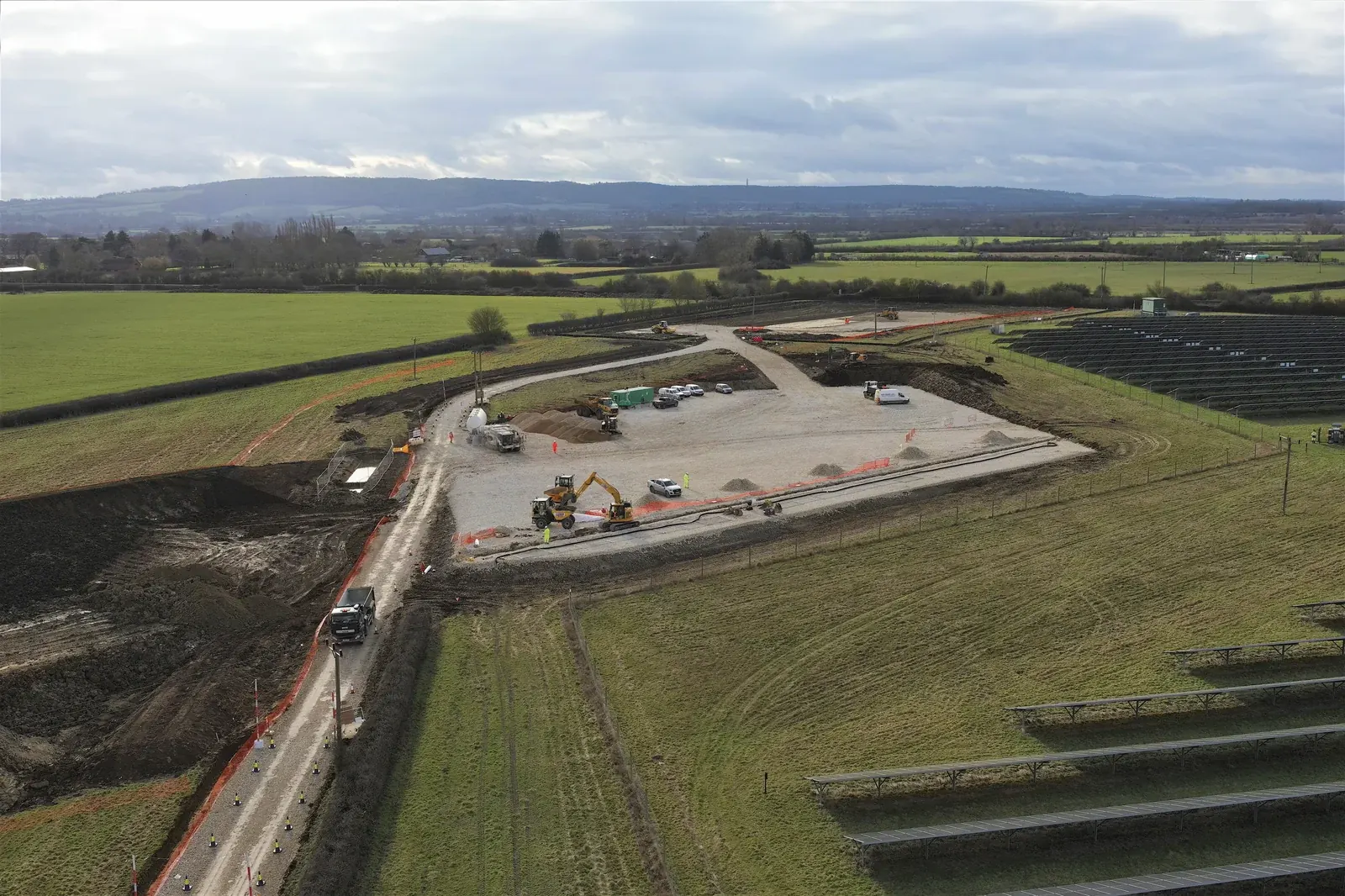 Tesla BESS · construction photograph