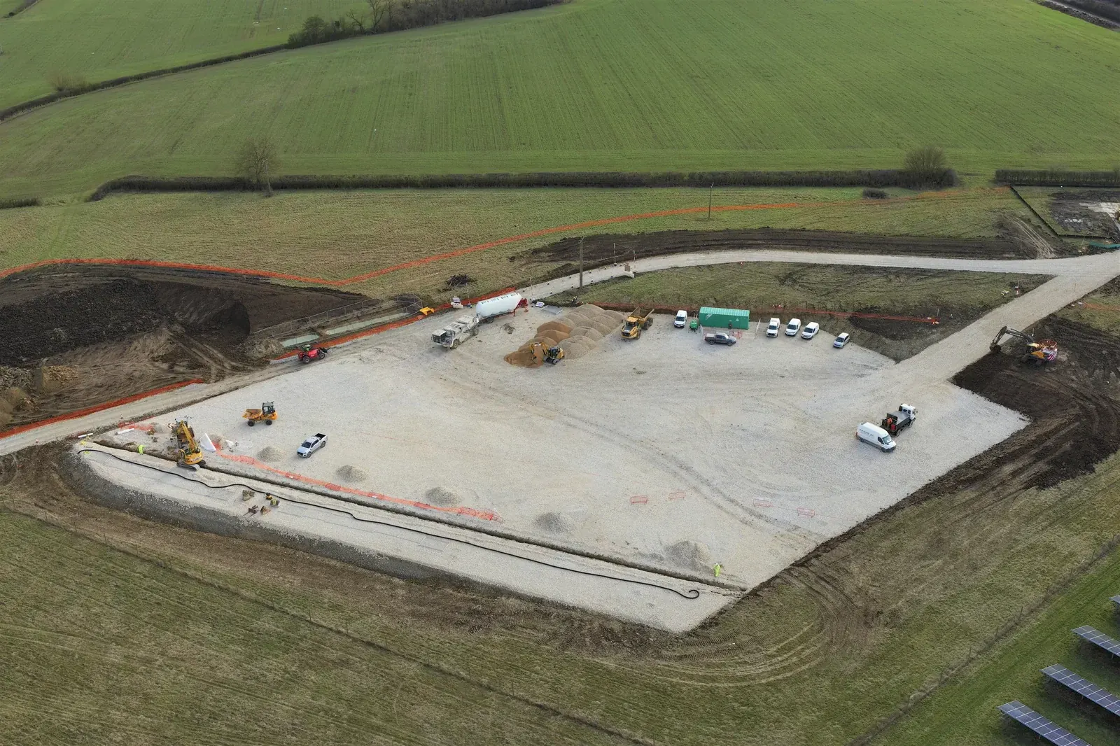 Tesla BESS · construction photograph