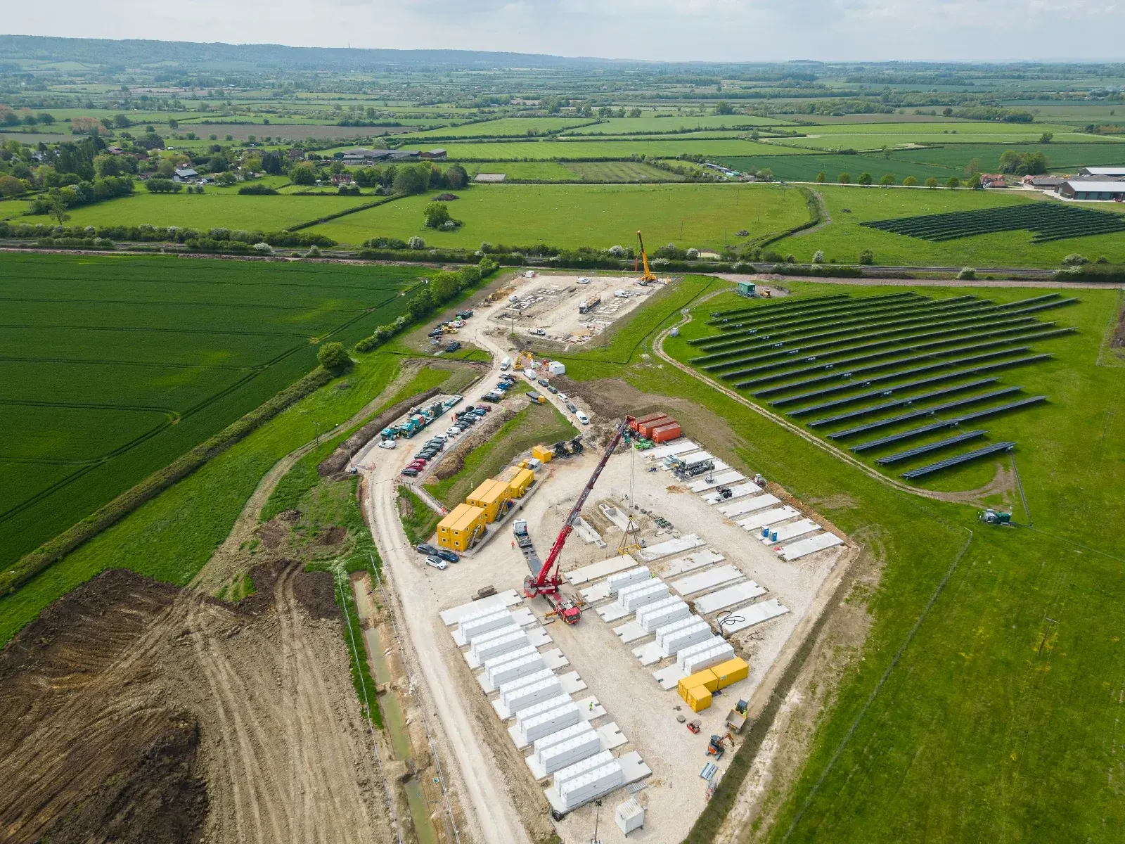 Tesla BESS · construction photograph
