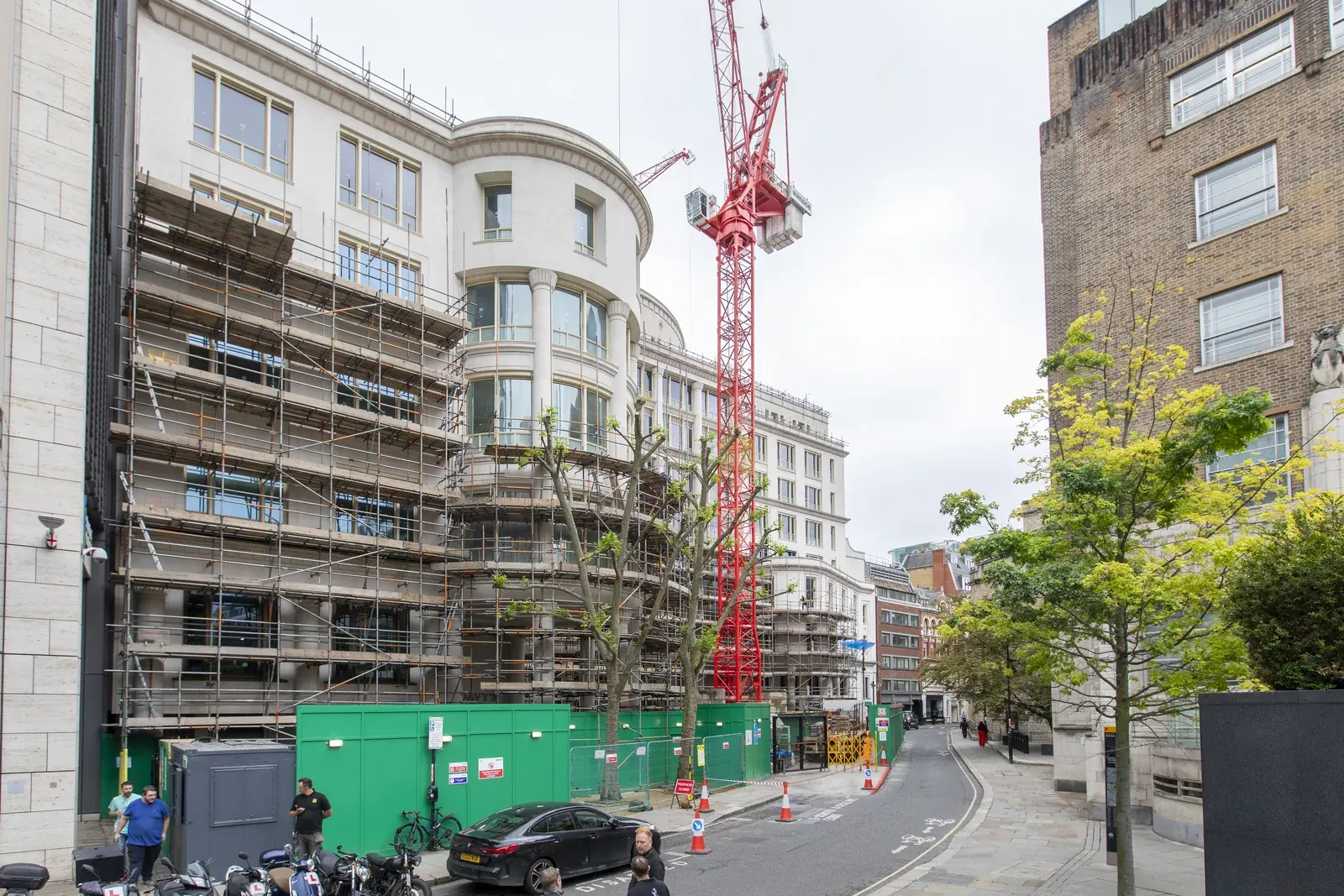 Woolgate Exchange · construction photograph