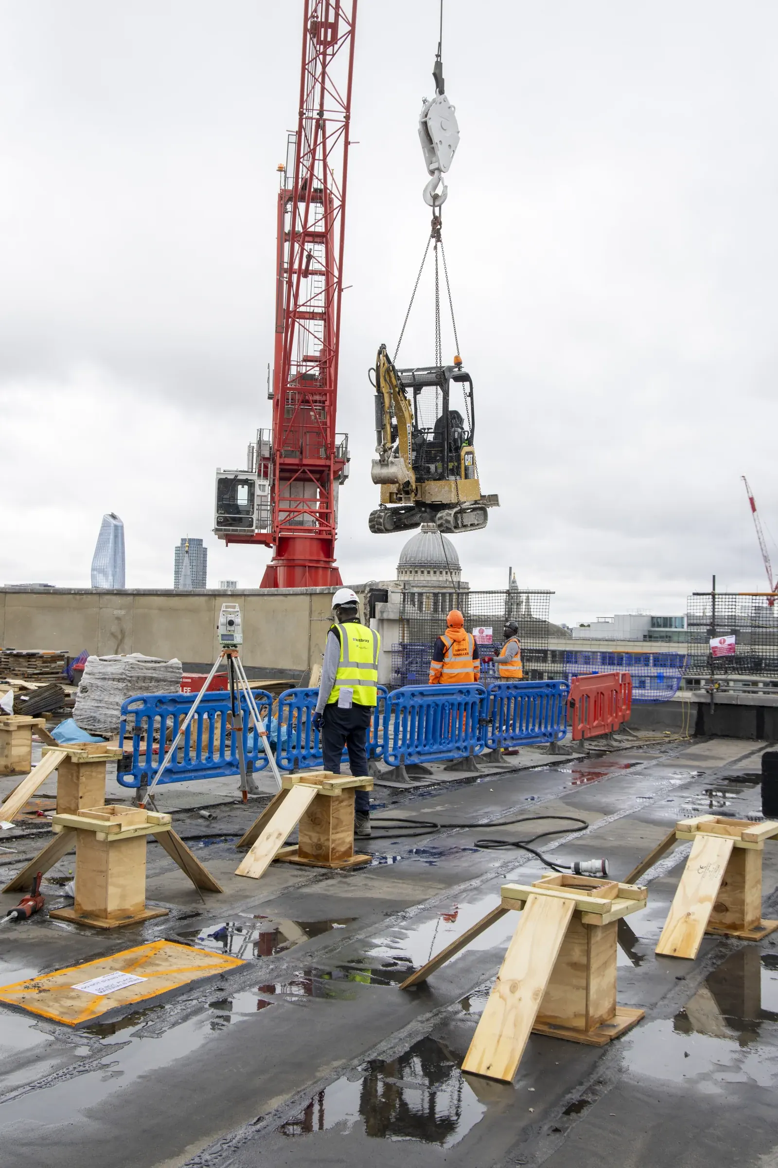 Woolgate Exchange · construction photograph