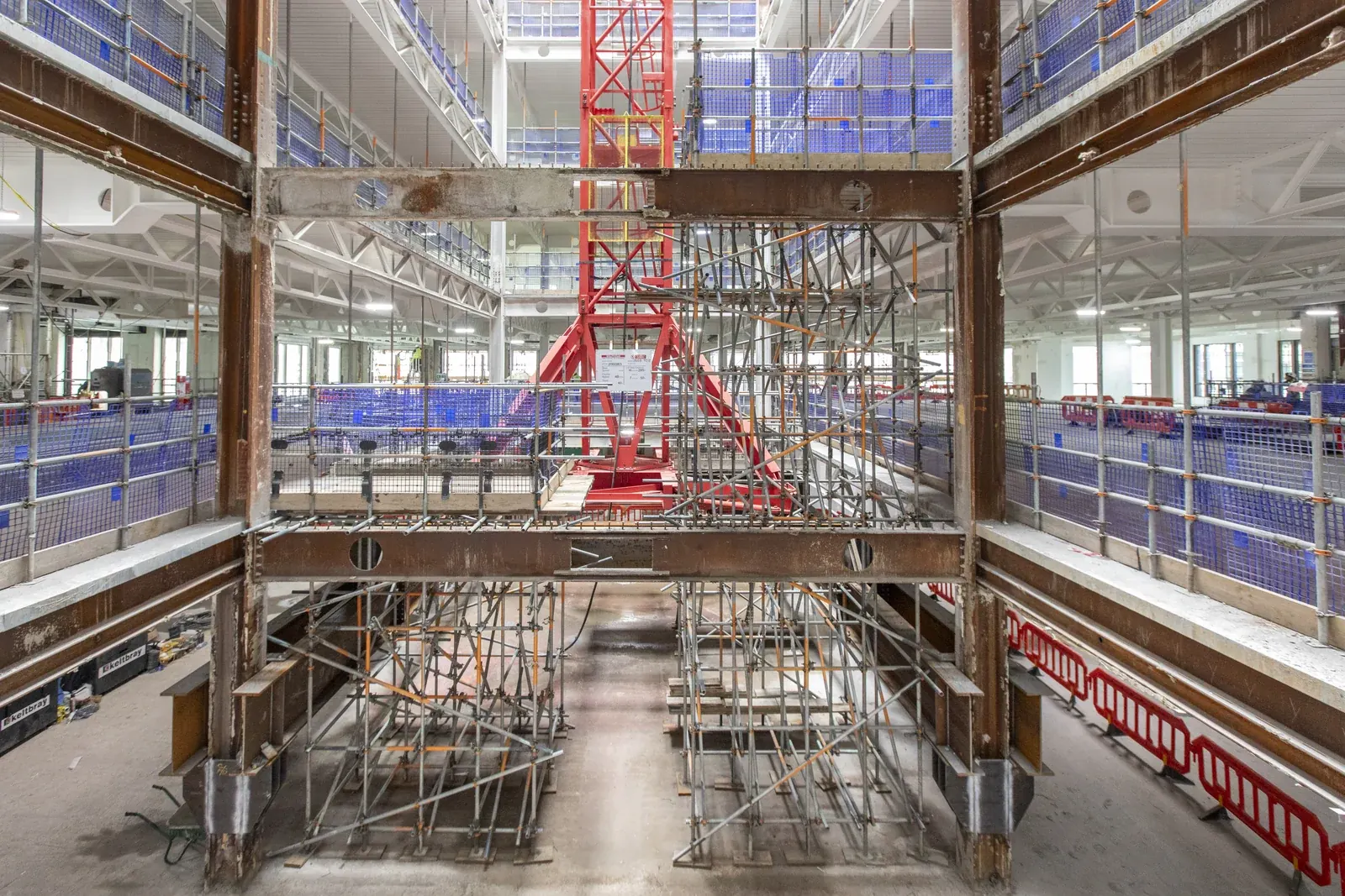 Woolgate Exchange · construction photograph